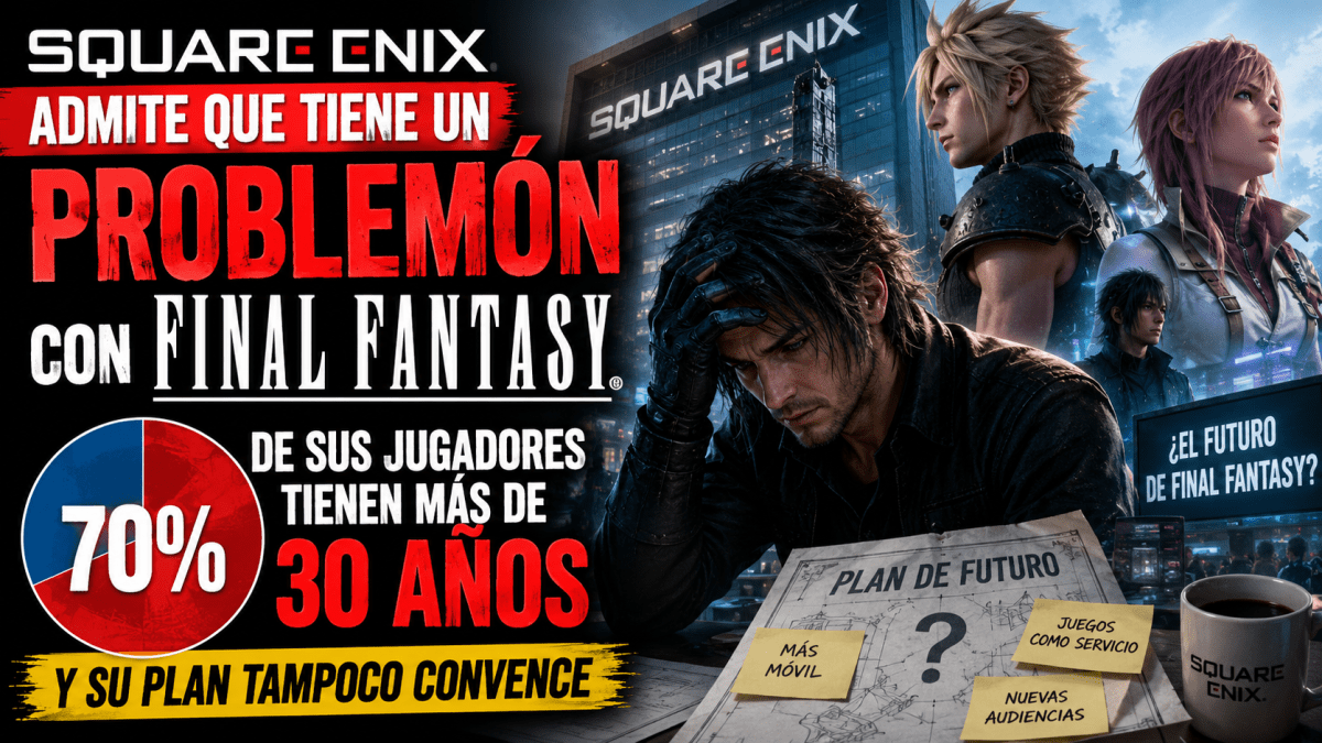 Square Enix admite el problema de Final Fantasy: 70% son mayores de&nbsp;30
