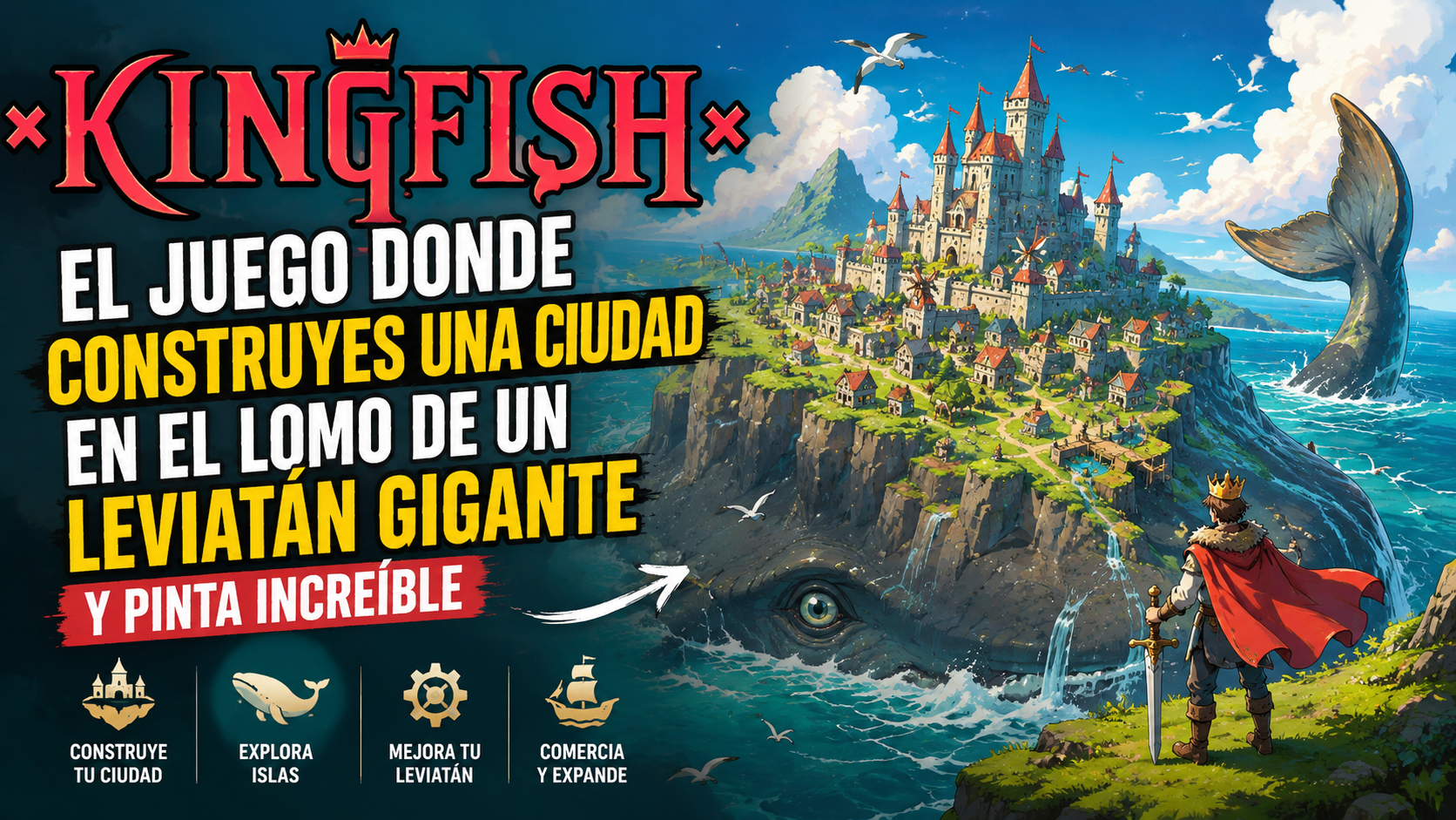 KingFish: construye una ciudad en el lomo de un&nbsp;leviatán