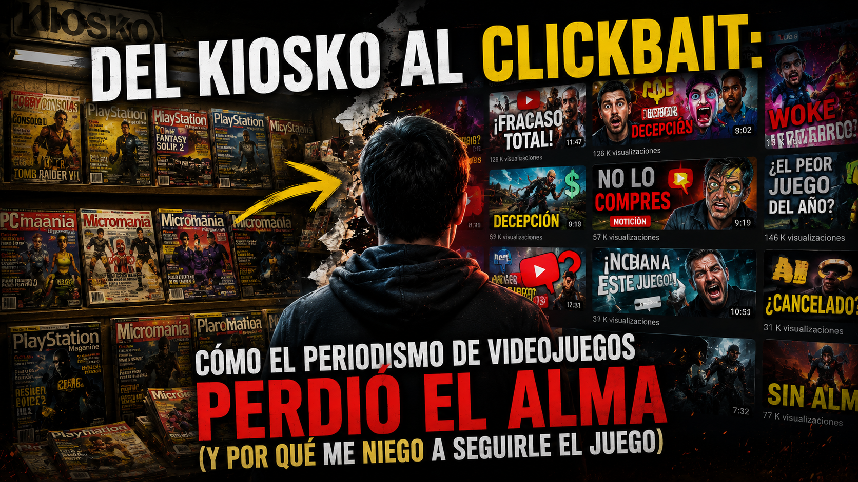 Del kiosko al clickbait: cómo el periodismo de videojuegos perdió el alma (y por qué me niego a seguirle el&nbsp;juego)