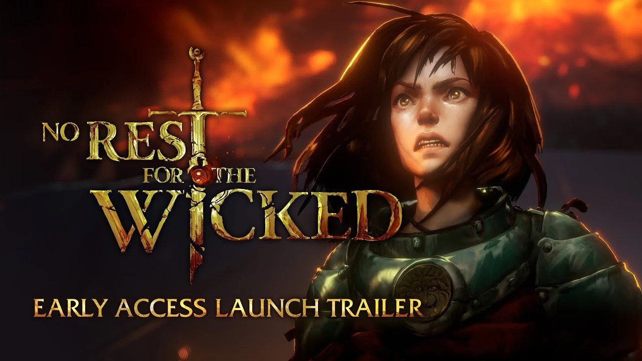 Arte oficial del lanzamiento en acceso anticipado de No Rest for the Wicked