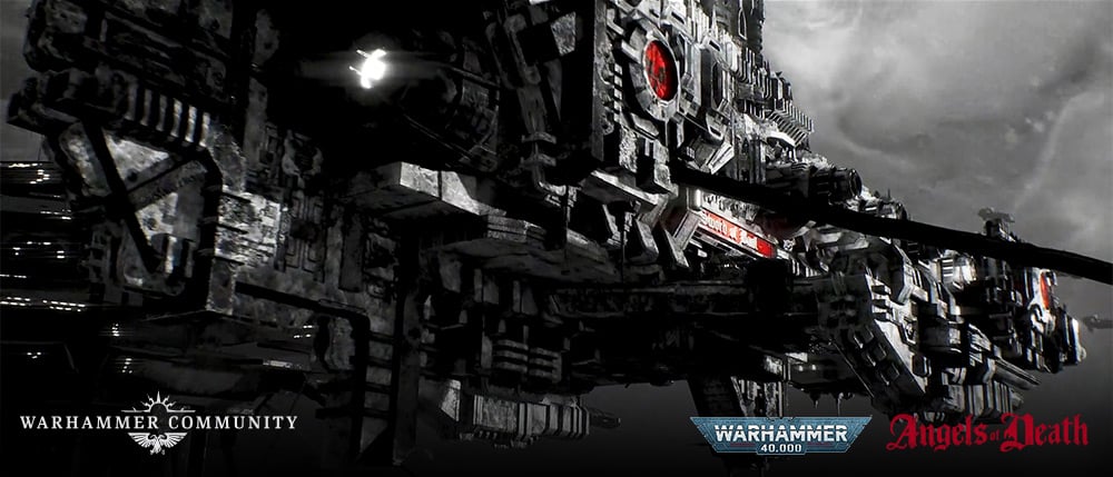 La nave Sword of Baal en el material oficial de Angels of Death